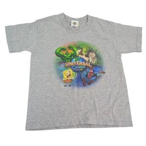 Universal Orlando Resort Kids T-Shirt S (6-8) Spongebob Hulk Spider Man‎ Shrek